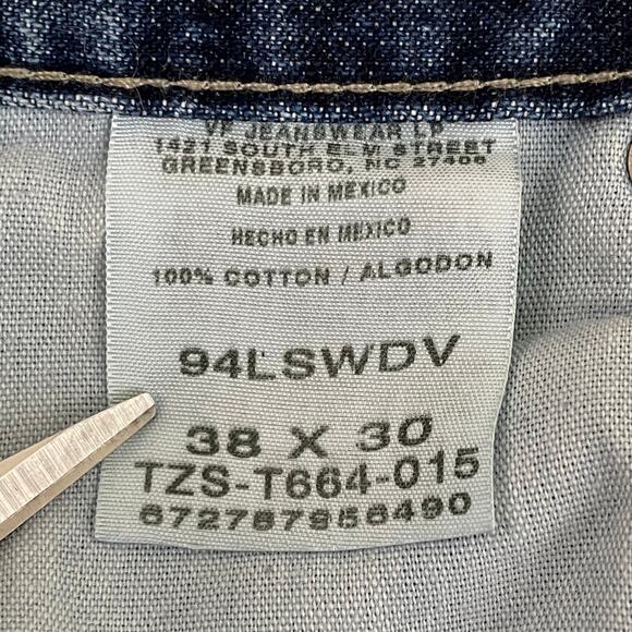 Wrangler Jeans Men's 38 x 30 (37x30) Carpenter Baggy Loose Retro Distressed - Picture 7 of 14